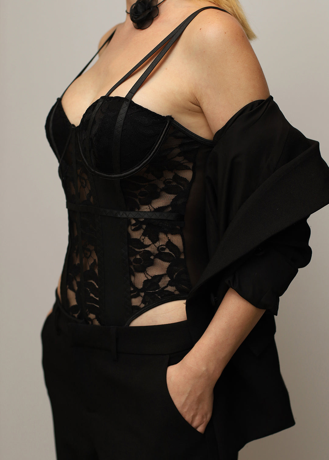 Noir Curve Bodysuit