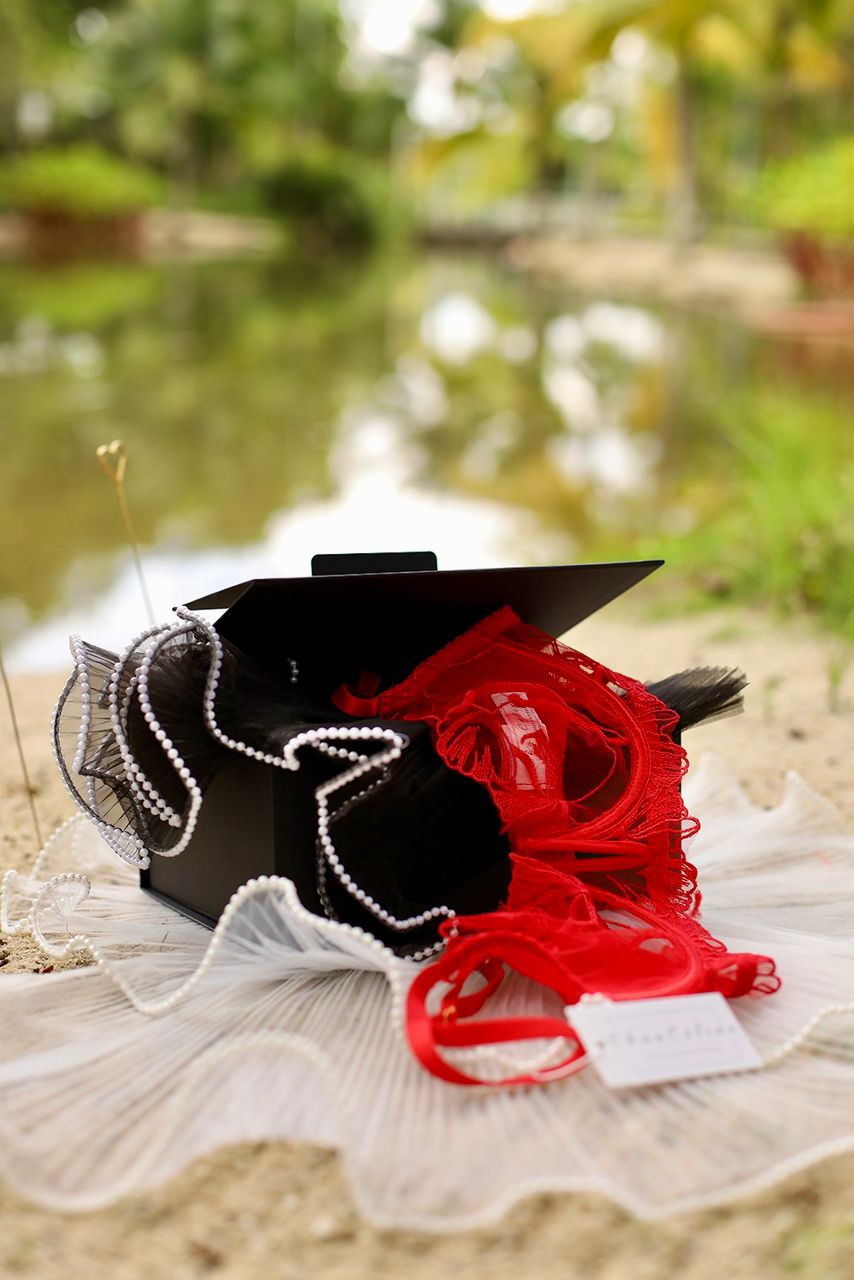 Crimson Flame Premium Garter Set