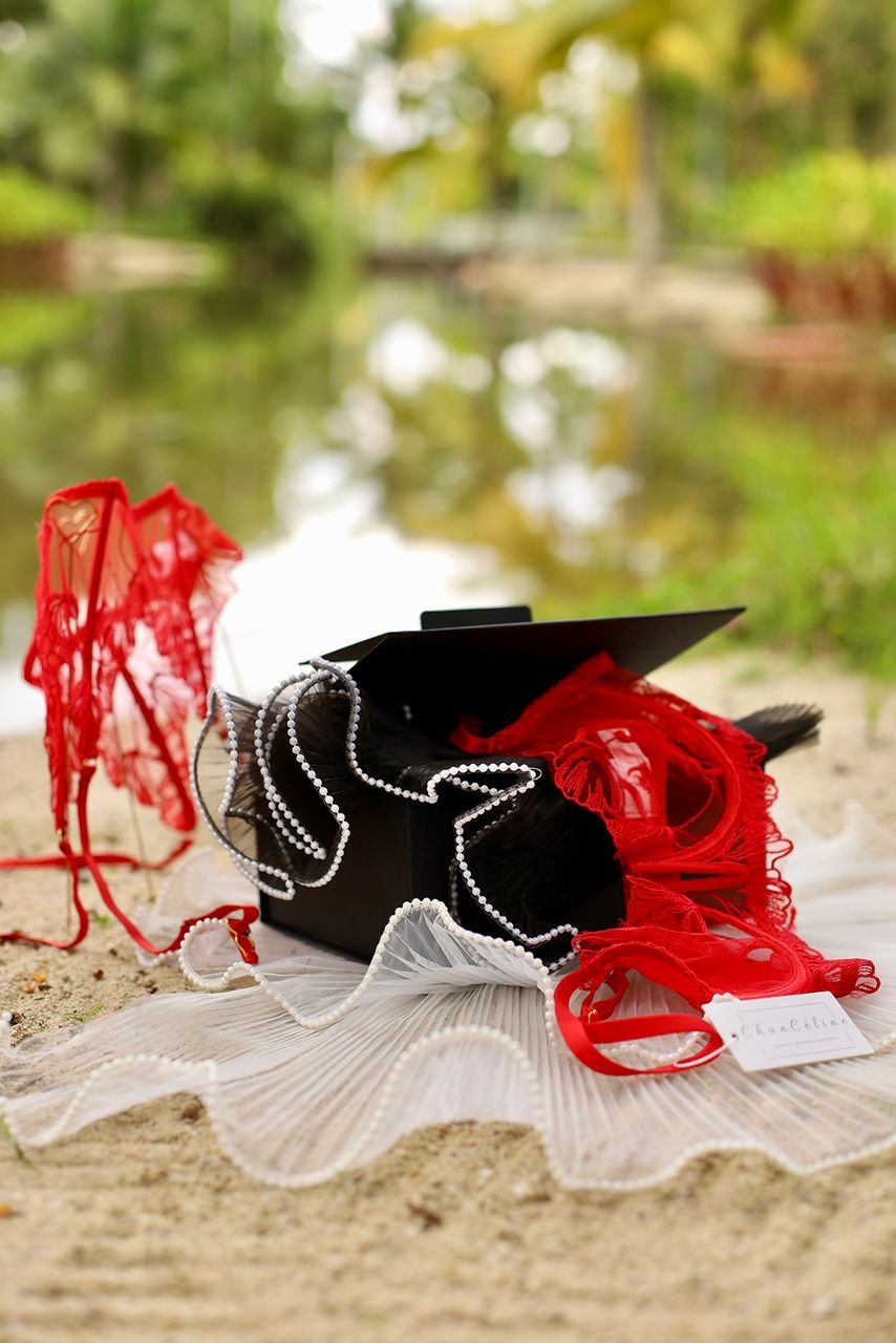 Crimson Flame Premium Garter Set